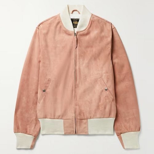 Pink suede jacket men deals